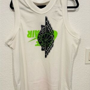 Nike Air Jordan Wings Logo Jersey White/Green/Black BQ8479-100